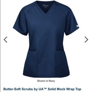 Butter-Soft Scrubs by UA™ Solid Mock Wrap Top
